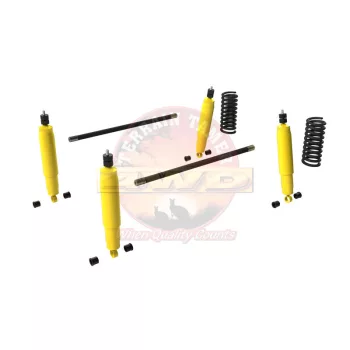   Terrain Tamer felfüggesztés készlet emelés +40mm erősített +200kg terhelésig 1307mm hosszú torziós rugóval Mitsubishi Pajero rövid NH|NJ|NK|NL 1991-2000 szintszabályzás nélküli modellek