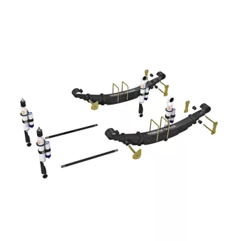   Terrain Tamer felfüggesztés készlet PRO lengéscsillapítókkal emelés +40mm erősített +200kg terhelésig 1307mm hosszú torziós rugóval Mitsubishi Pajero rövid NH|NJ|NK|NL 1991-2000 szintszabályzás nélküli modellek