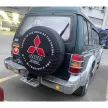 Snake4x4 spare tire cover with "Mitsubishi" text 78x25cm