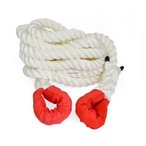 Snake4x4 kinetic recovery rope white 8m 25 tons