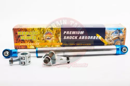 Terrain Tamer kormány rezgéscsillapító erősített beépítő készlettel jobb kormányos Jeep Wrangler JK 2007->