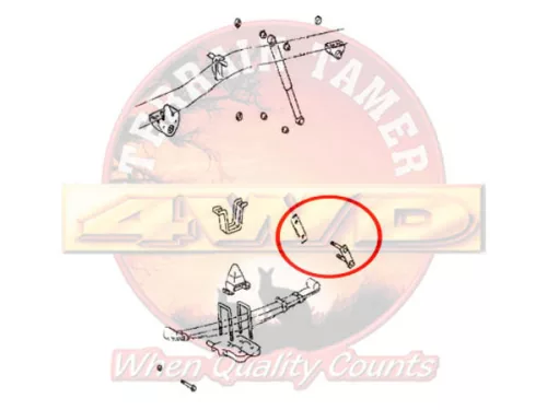 Terrain Tamer rugóbillenő zsírozható laprugóhoz hátsó Ford Ranger 2006-2011 Mazda BT50 2006-2011 Toyota Hilux KDN KZN 165 LN 107 110 111 167 172 RN 106 110 RZN 147 149 154 169 174 VZN 167 172 1988->