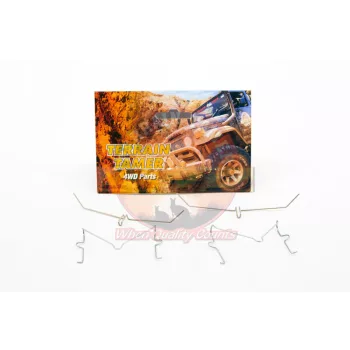   Terrain Tamer Féknyereg rezgéscsillapító készlet első (Caliper Anti Rattle Spring Kit Front) Toyota Hilux LN 106 107 111 130 167 172 RN 105 106 110 130 YN 130 1988-> Landcruiser FZJ HZJ PZJ 70 73 75