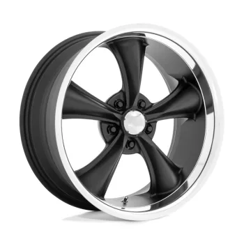   Alloy Wheel 18x9.5 ET-4 5x114.3 VN338 Boss TT Textured Black W/ Diamond CUT LIP American Racing