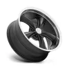   Alloy Wheel 18x9.5 ET-4 5x114.3 VN338 Boss TT Textured Black W/ Diamond CUT LIP American Racing