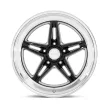 Alloy Wheel 18x8 ET0 5x114.3 VN514 Groove Gloss Black W/ Diamond CUT LIP American Racing