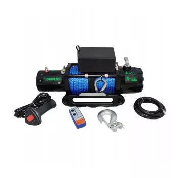 W12000SR 12000lbs 12V electric winch with synthetic rope