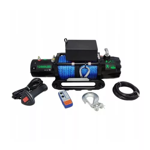 W12000SR 12000lbs 12V electric winch with synthetic rope
