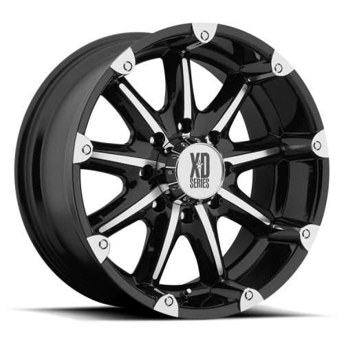 Alloy Wheel 18x9 ET-12 8x165.1 XD779 Badlands Gloss Black Machined XD Series