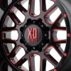   Alloy Wheel 20x10 ET-24 5x127 XD820 Grenade Satin Black Milled/Red Clear Coat XD Series