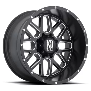   Alloy Wheel 20x10 ET-24 5x139.7 XD820 Grenade Satin Black Milled XD Series