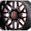 Alloy Wheel 20x9 ET18 6x139,7 XD820 Grenade Satin Black Milled/Red Clear Coat XD Series