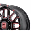 Alloy Wheel 20x9 ET18 6x139,7 XD820 Grenade Satin Black Milled/Red Clear Coat XD Series