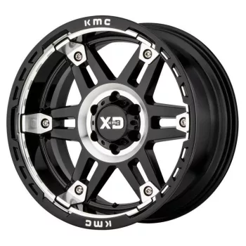   Alloy Wheel 17x9 ET-12 5x127 XD840 Spy II Gloss Black Machined XD Series