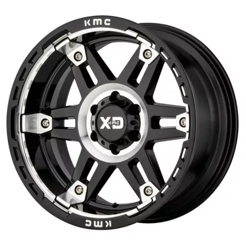 Alloy Wheel 17x9 ET-12 5x127 XD840 Spy II Gloss Black Machined XD Series