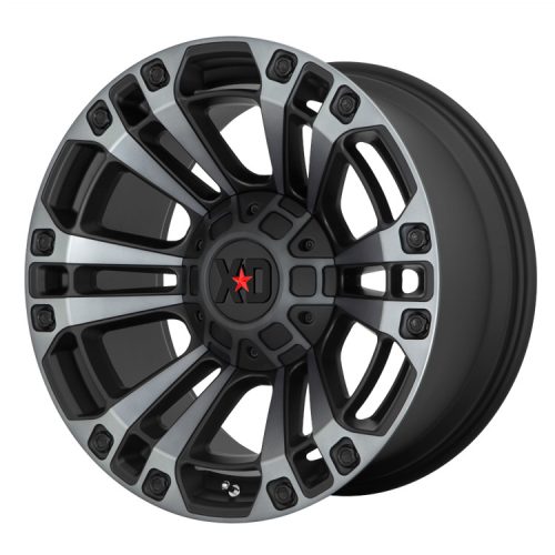 Alloy Wheel 20x9 ET18 6x139,7/6x135 XD851 Monster Satin Black/Gray Tint XD Series