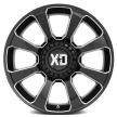 Alloy Wheel 20x9 ET0 5x127/5x139.7 XD854 Reactor Gloss Black Milled XD Series