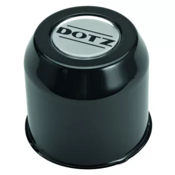   DOTZ closed stainless steel hub cap for wheel - black - 120mm
