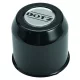 DOTZ closed stainless steel hub cap for wheel - black - 120mm