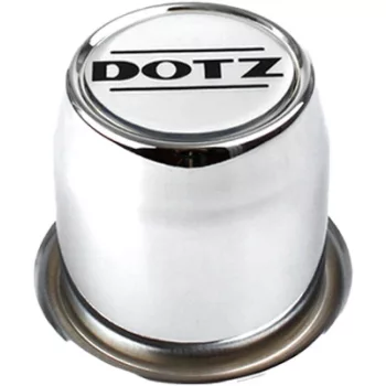   DOTZ closed stainless steel hub cap for wheel with logo - silver - 103mm