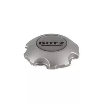   DOTZ closed plastic hub cap for wheel with logo - silver - 22mm